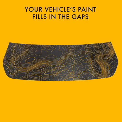 Stealth Topographic Map Hood Overlay (Printed Series) - 2021+ Bronco - Speedlogix