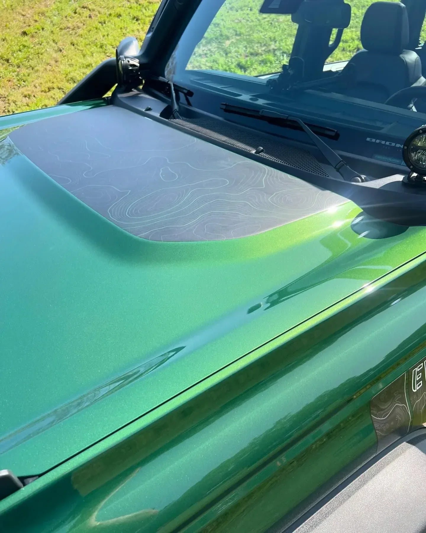 Stealth Topographic Map Hood Overlay (Printed Series) - 2021+ Bronco - Speedlogix