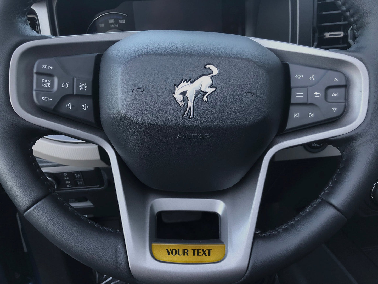 Steering Wheel Accent Overlay Fits 2021 - 2026 Ford Bronco - Speedlogix