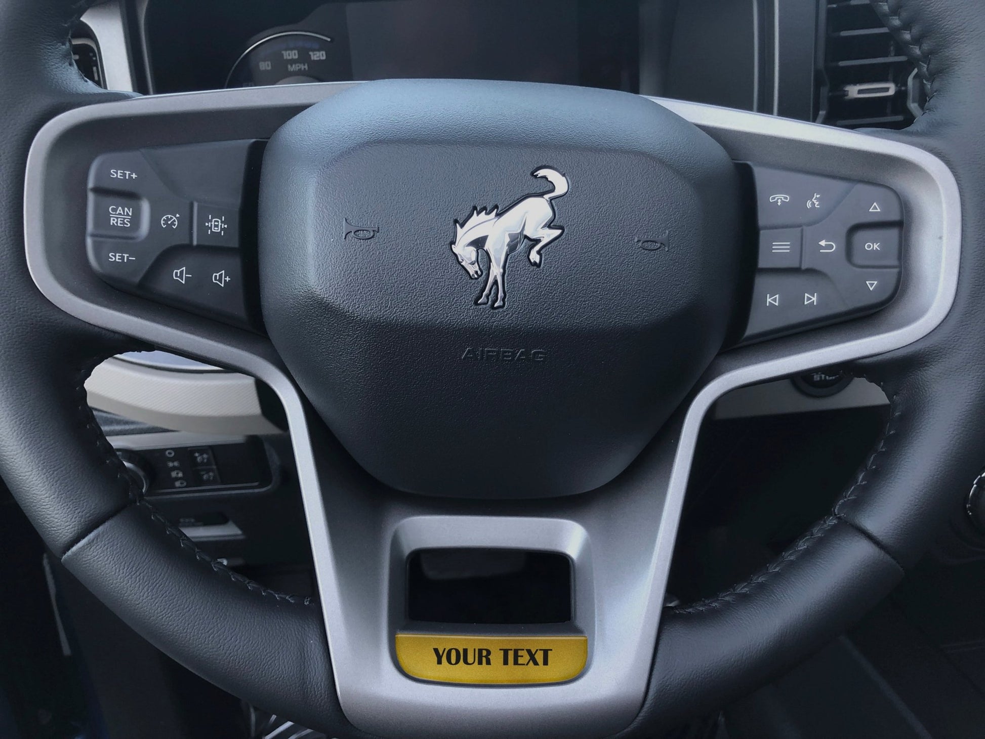 Steering Wheel Accent Overlay Fits 2021 - 2026 Ford Bronco - Speedlogix