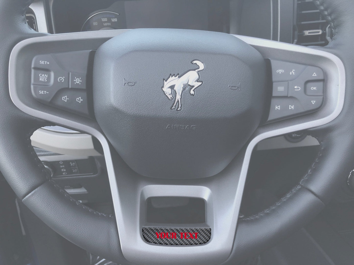Steering Wheel Accent Overlay Fits 2021 - 2026 Ford Bronco - Speedlogix
