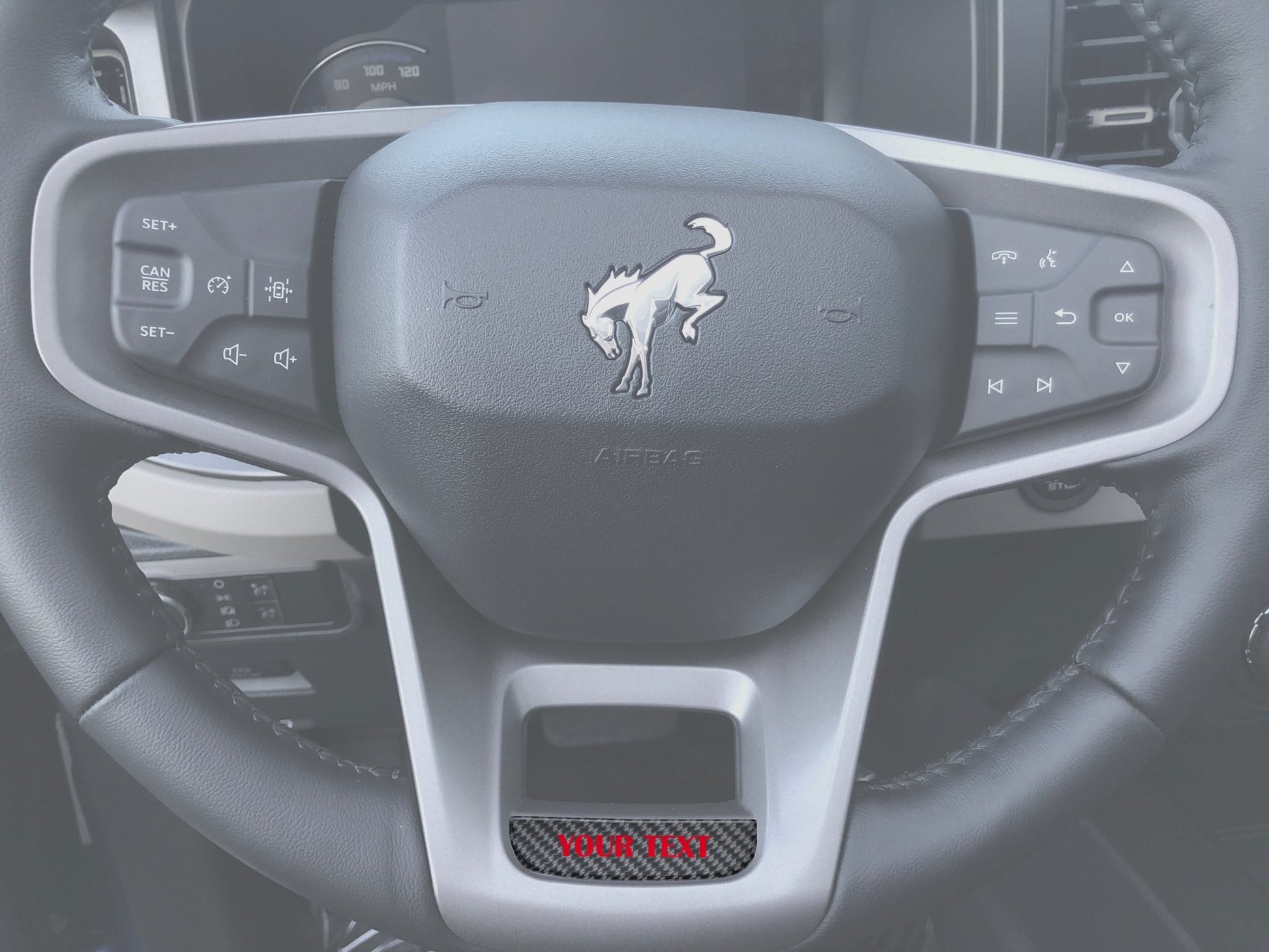 Steering Wheel Accent Overlay Fits 2021 - 2026 Ford Bronco - Speedlogix