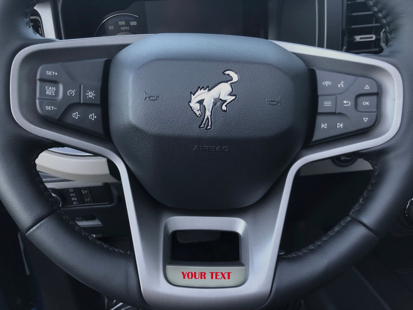 Steering Wheel Accent Overlay Fits 2021 - 2026 Ford Bronco - Speedlogix