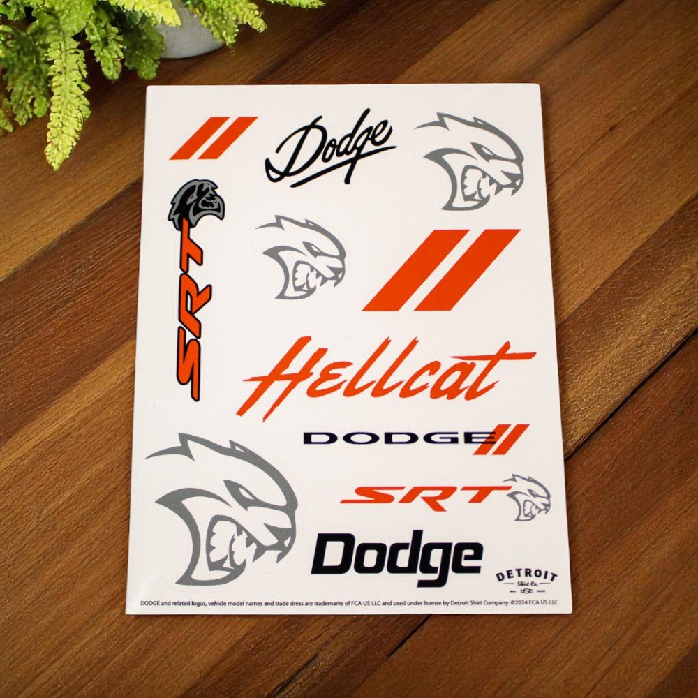 Sticker Godgi Sticker - Dodge Hellcat - Sheet - Speedlogix