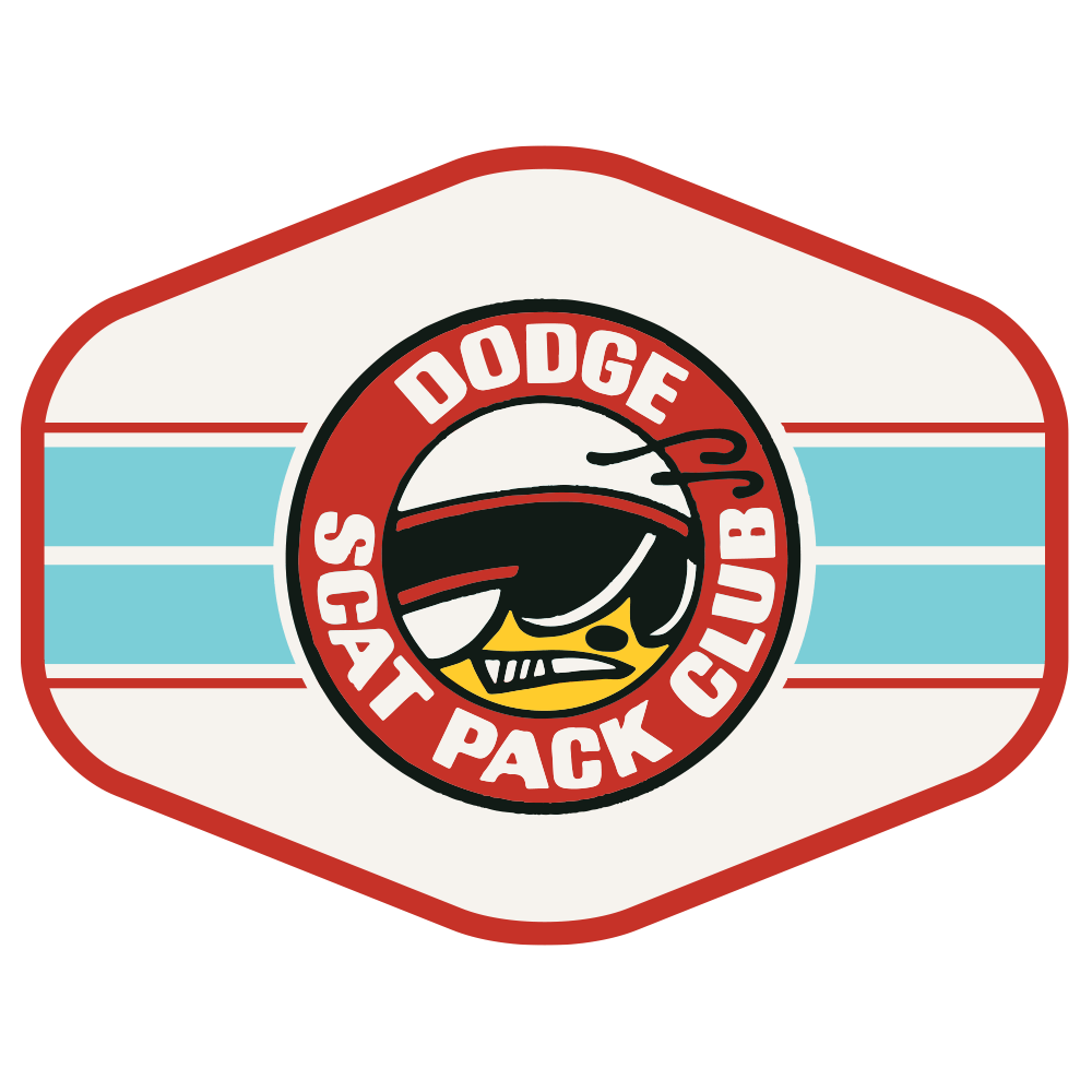 Sticker - Dodge Scat Pack Club Hex - Speedlogix