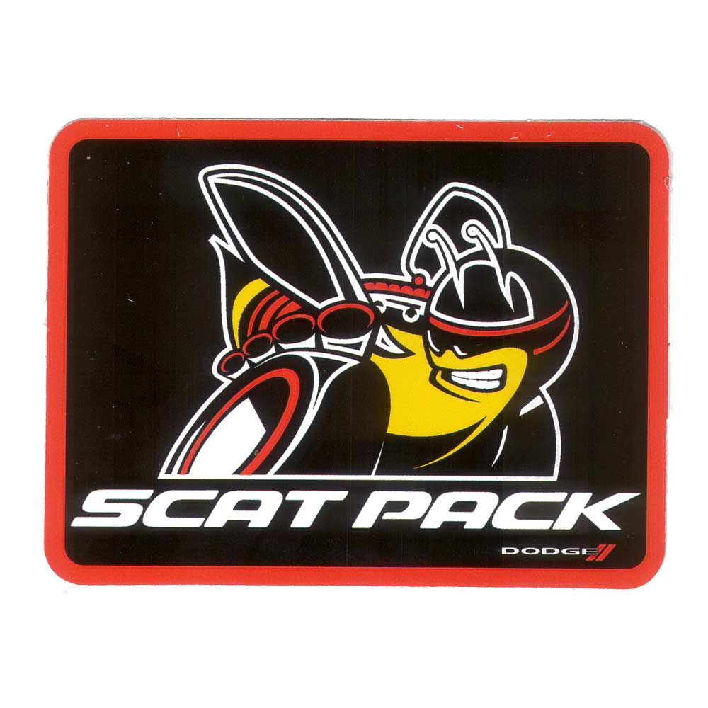 Sticker - Dodge Scat Pack Rectangle - Speedlogix
