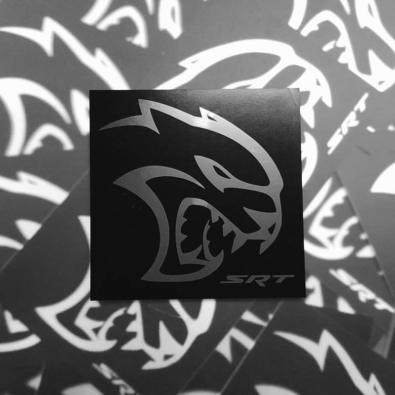 Sticker - Dodge SRT Hellcat - Black Chrome - Speedlogix