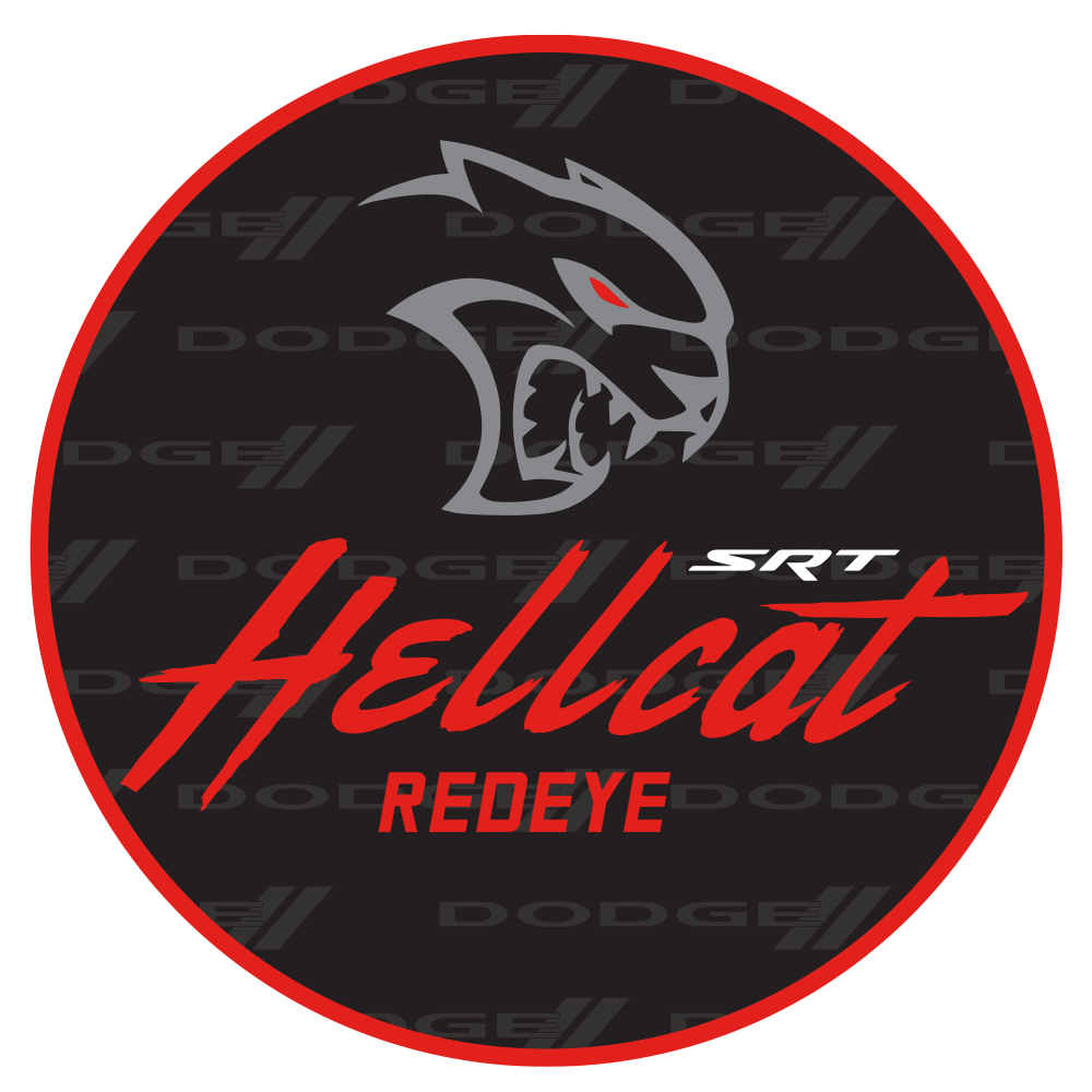 Sticker - Dodge SRT Hellcat Redeye - Round - Speedlogix
