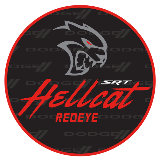 Sticker - Dodge SRT Hellcat Redeye - Round - Speedlogix