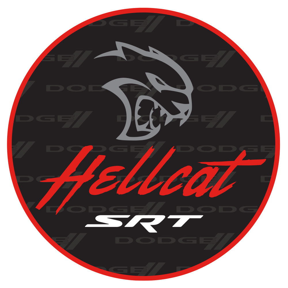 Sticker - Dodge SRT Hellcat - Round - Speedlogix