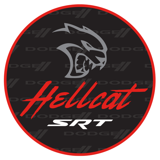 Sticker - Dodge SRT Hellcat - Round - Speedlogix
