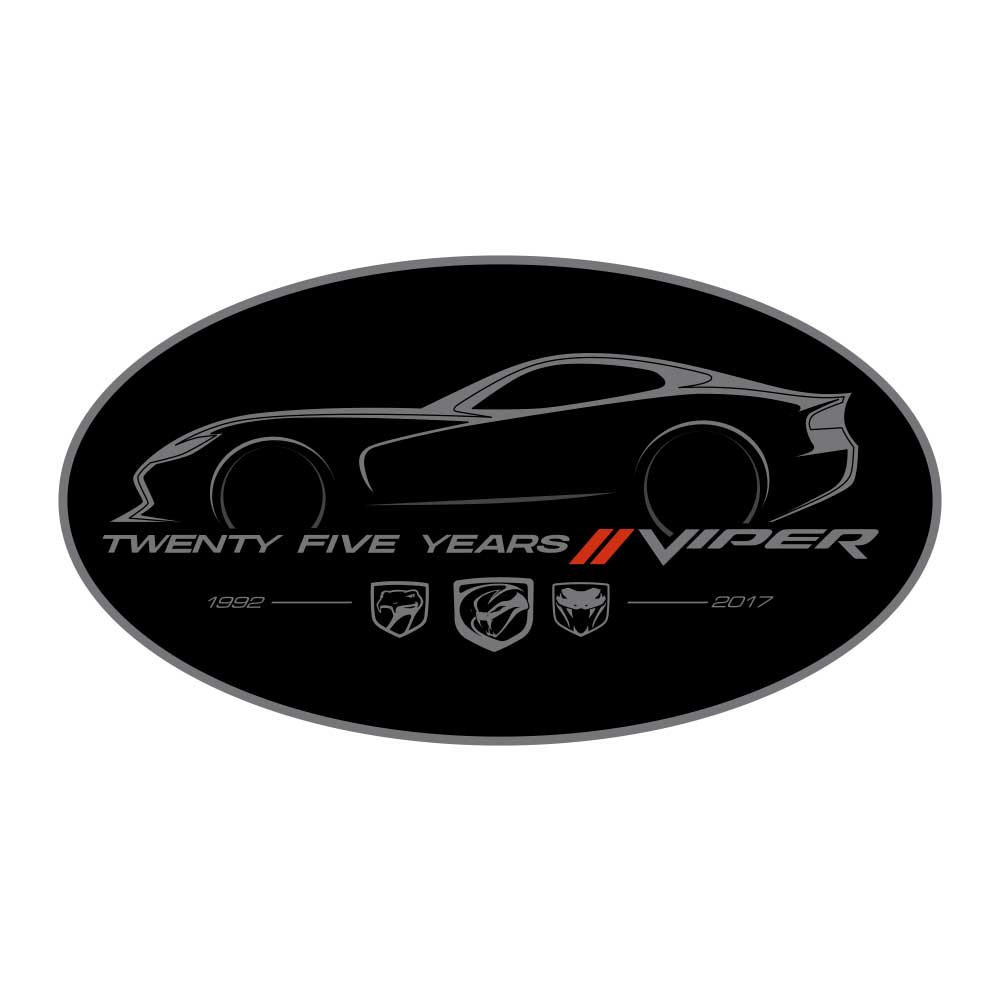Sticker - Dodge Viper 25 Oval - Speedlogix
