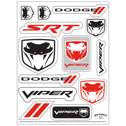 Sticker - Dodge Viper Fangs - Sheet - Speedlogix