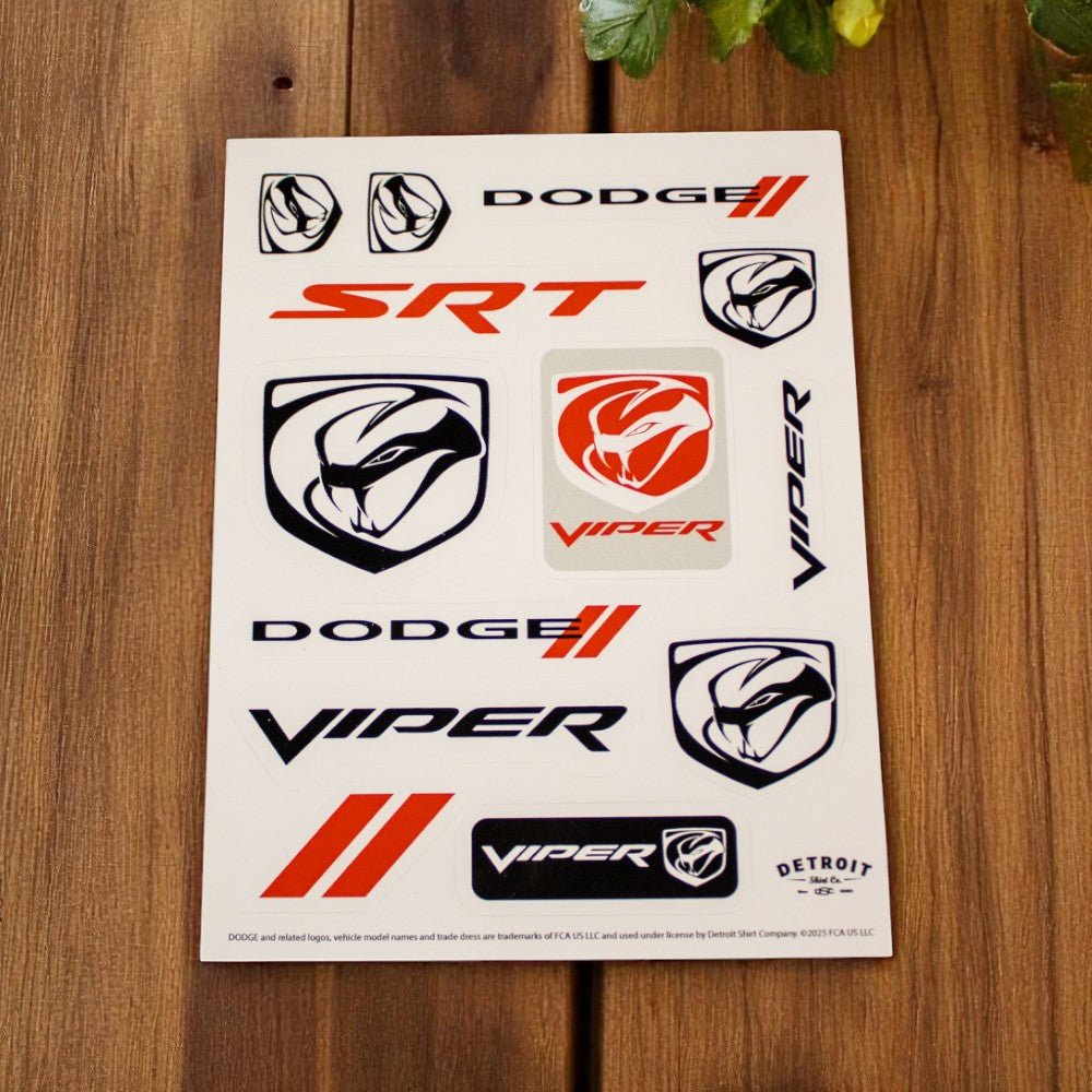 Sticker - Dodge Viper Stryker - Sheet - Speedlogix