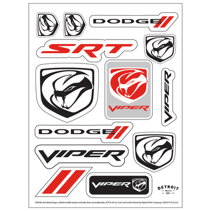 Sticker - Dodge Viper Stryker - Sheet - Speedlogix