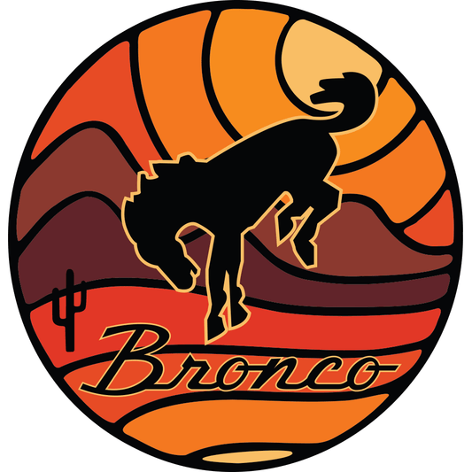 Sticker - Ford Bronco Desert - Round - Speedlogix