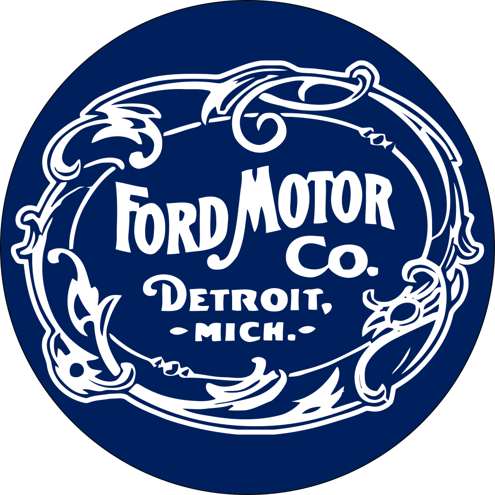 Sticker - Ford Vintage 1903 Logo - Round - Speedlogix