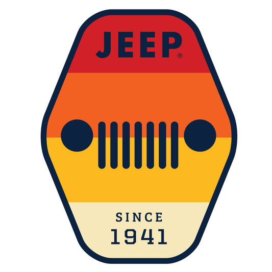 Sticker - Jeep® 1941 with Grille Hex - Speedlogix