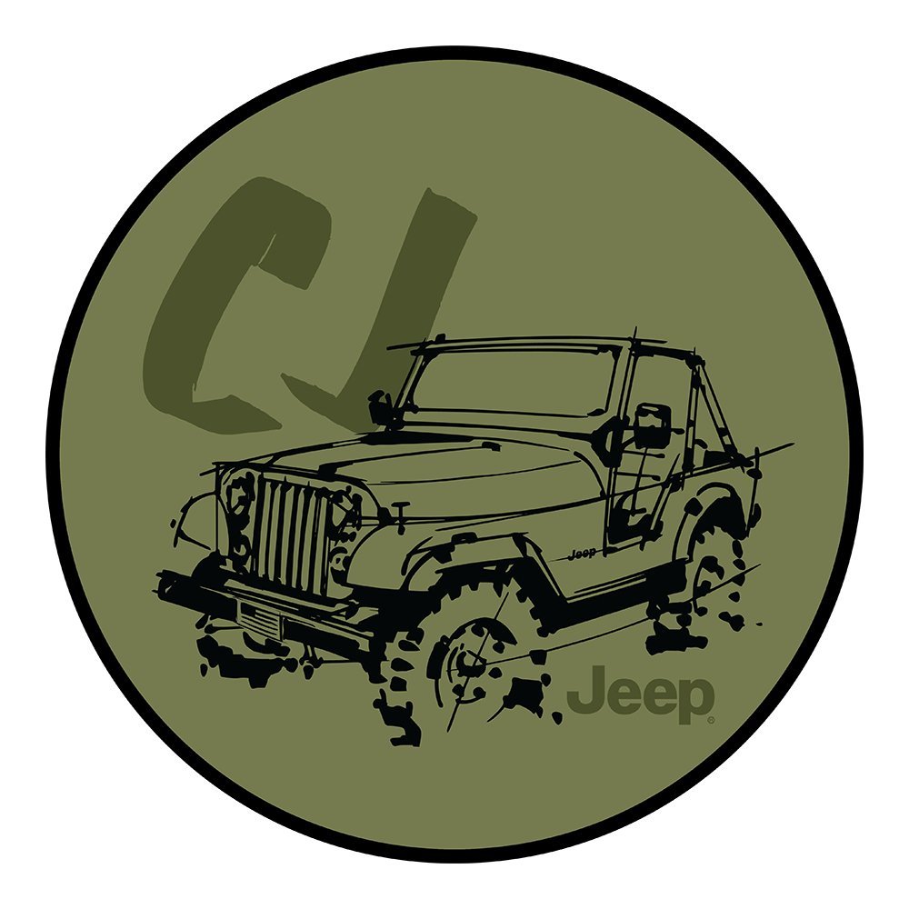Sticker - Jeep® CJ - Round - Speedlogix