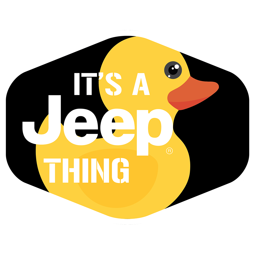Sticker - Jeep® Duck Hex - It's a Jeep Thing - Black - Speedlogix