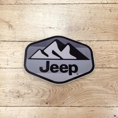 Sticker - Jeep® Mountain Hex - Greyscale - Speedlogix