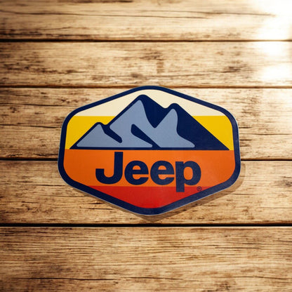 Sticker - Jeep® Mountain Hex - Navy - Speedlogix