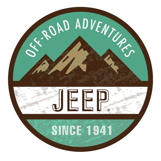 Sticker - Jeep® Off Road Adventures - Round - Speedlogix