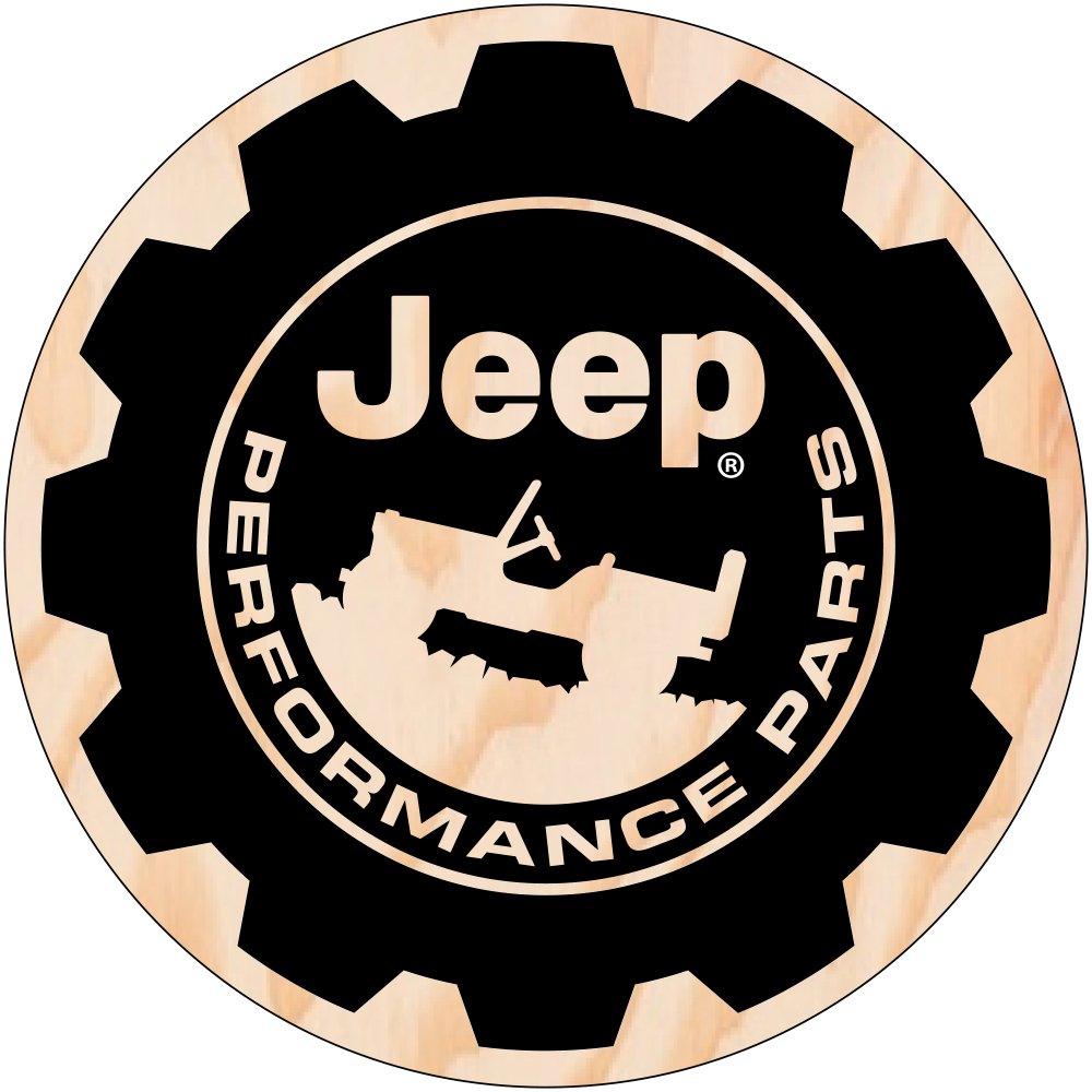 Sticker - Jeep® Performance Parts - WoodGrain - Round - Speedlogix
