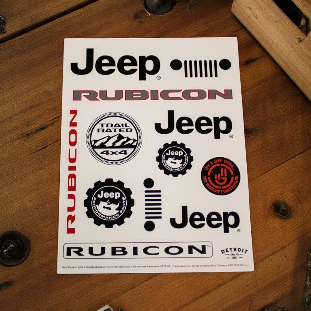 Sticker - Jeep® Rubicon - Sheet - Speedlogix