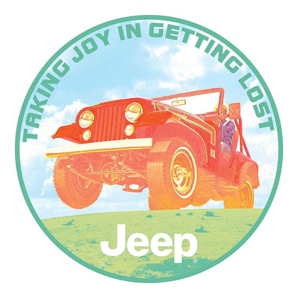 Sticker - Jeep® Taking Joy In Getting Lost - Round - Speedlogix