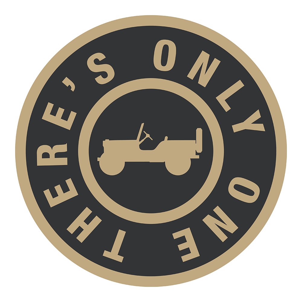 Sticker - Jeep® There's Only One - Round - Speedlogix