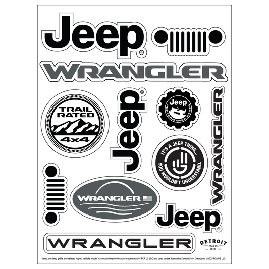 Sticker - Jeep® Wrangler - Sheet - Speedlogix