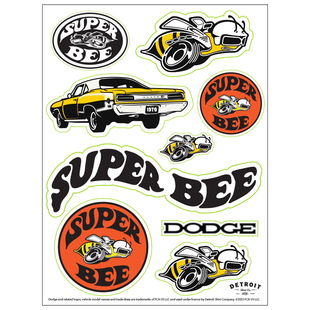 Sticker Sheet - Super Bee - Speedlogix