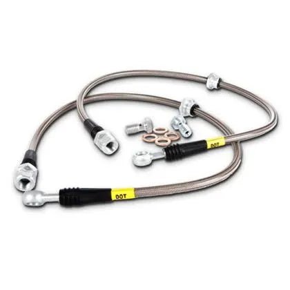 StopTech Braided Rear Brake Line Kit 2005 - 2023 Challenger/Charger SRT - Speedlogix