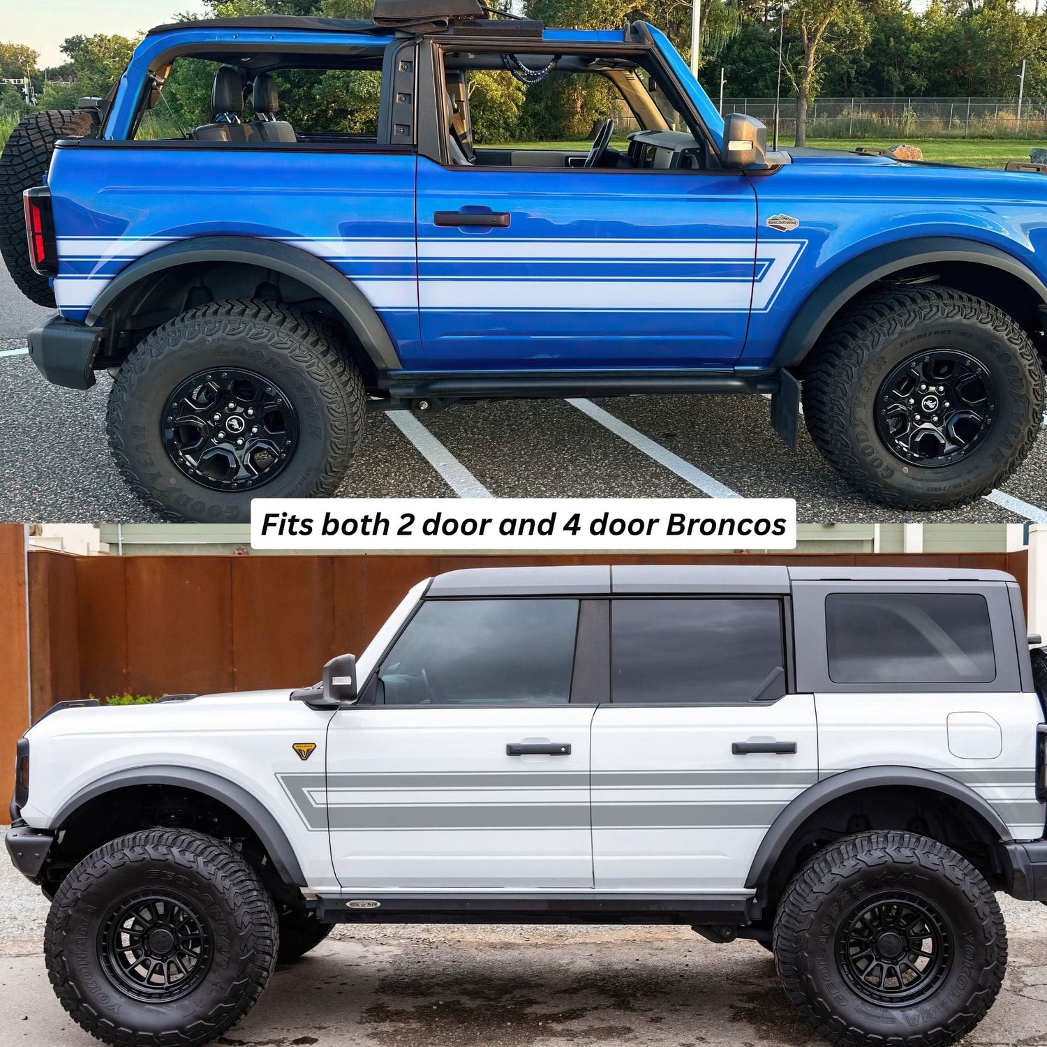 Stripes Graphic Decal for Ford Bronco. 7029 - Speedlogix