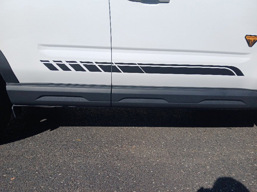 Strobe Side Stripe Decals for 2021 - 2025 Ford Bronco Sport (x4) - Speedlogix