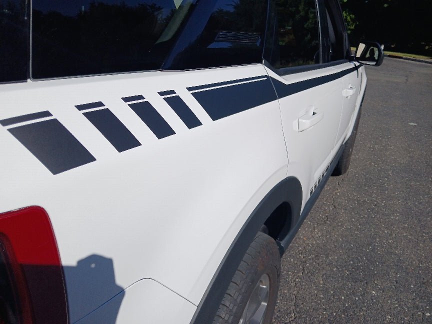Strobe Side Stripe Decals for 2021 - 2025 Ford Bronco Sport (x4) - Speedlogix