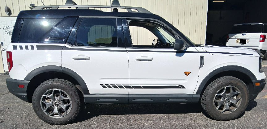 Strobe Side Stripe Decals for 2021 - 2025 Ford Bronco Sport (x4) - Speedlogix