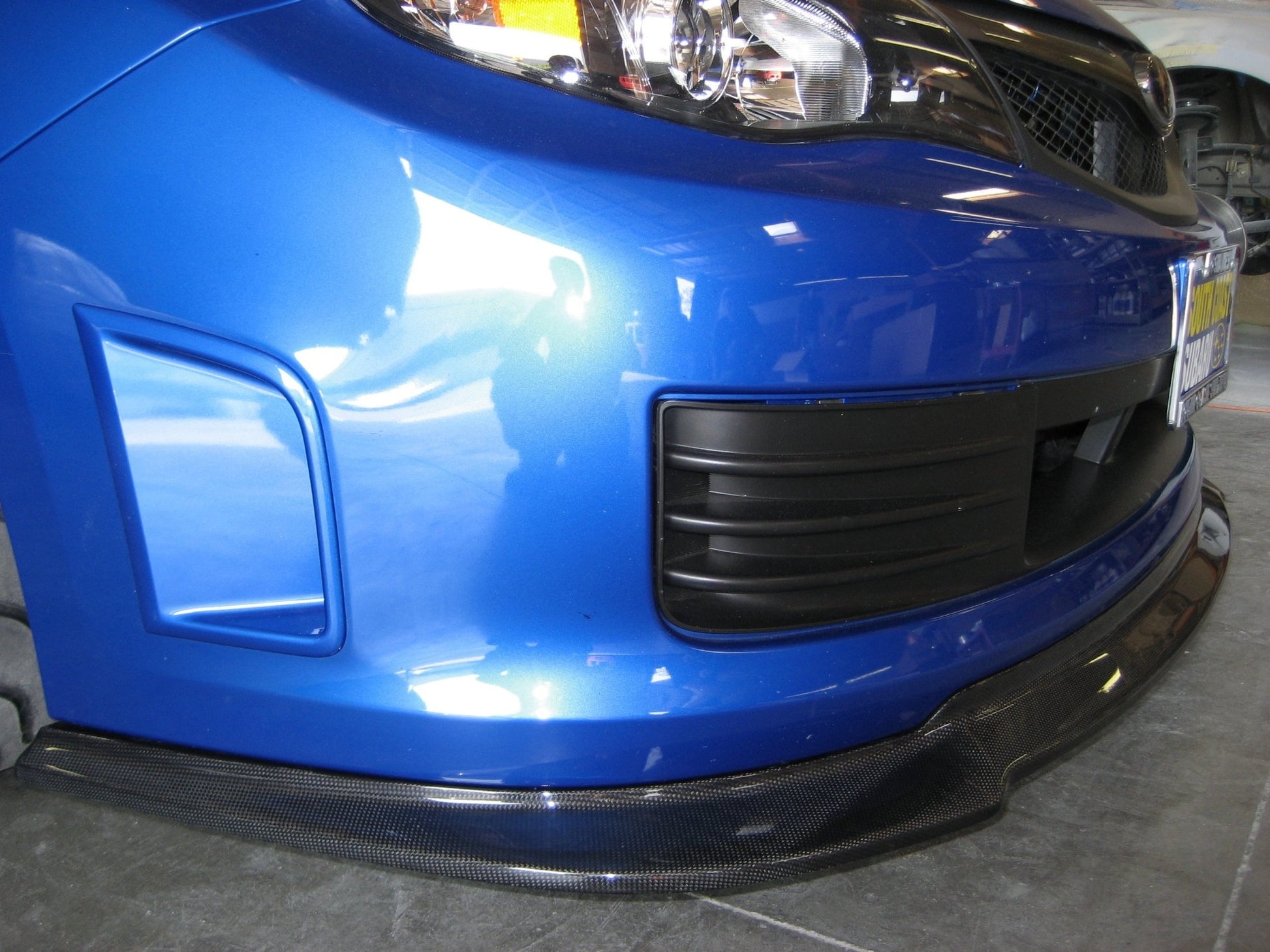 Subaru Impreza STI Hatchback Carbon Fiber Front Airdam/ Lip 2008 - 2010 - Speedlogix