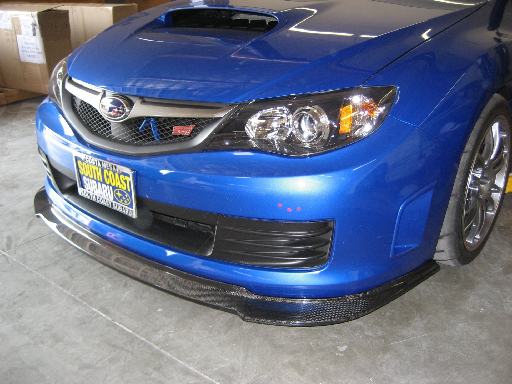 Subaru Impreza STI Hatchback Carbon Fiber Front Airdam/ Lip 2008 - 2010 - Speedlogix