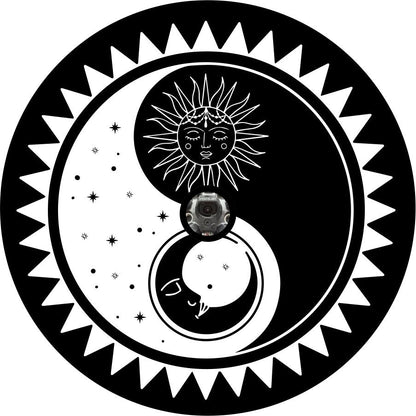 Sun and Moon Yin Yang Bronco Spare Tire Cover - Speedlogix