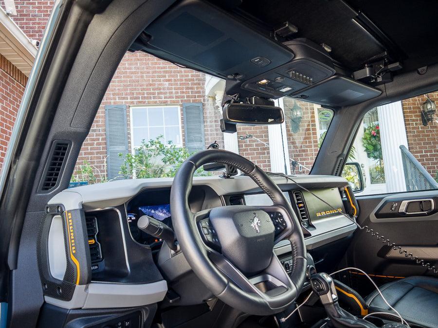 Sun Visor Warning Overlays - 2021+ Bronco / 2024+ Ranger Raptor - Speedlogix