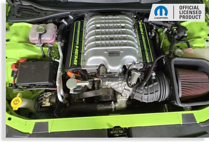 Supercharged Hemi Engine Cover Overlay Decals - SRT Hellcat Charger & Challenger - Speedlogix