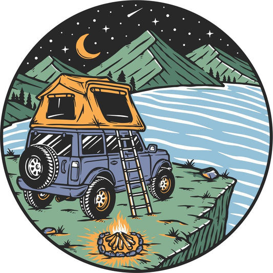 SUV Roof Top Camping Bronco Spare Tire Cover - Speedlogix