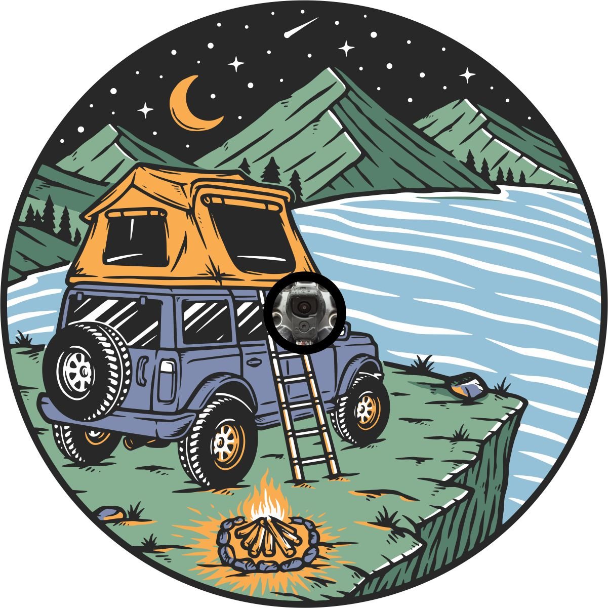 SUV Roof Top Camping Bronco Spare Tire Cover - Speedlogix