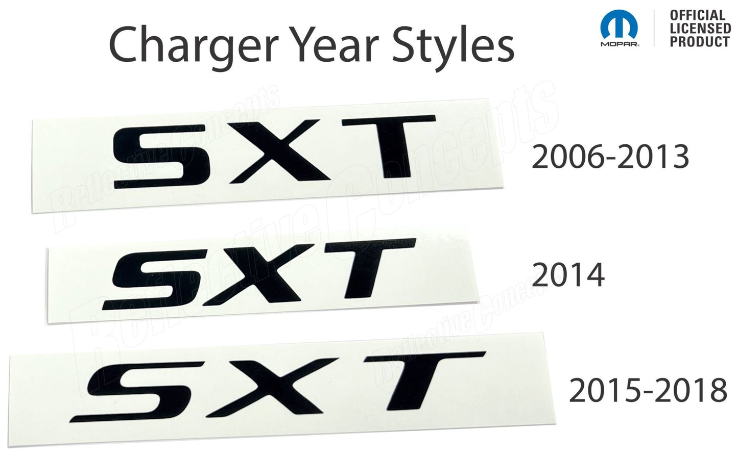 SXT Trunk Emblem Overlay Decal - Dodge Charger SXT - Speedlogix