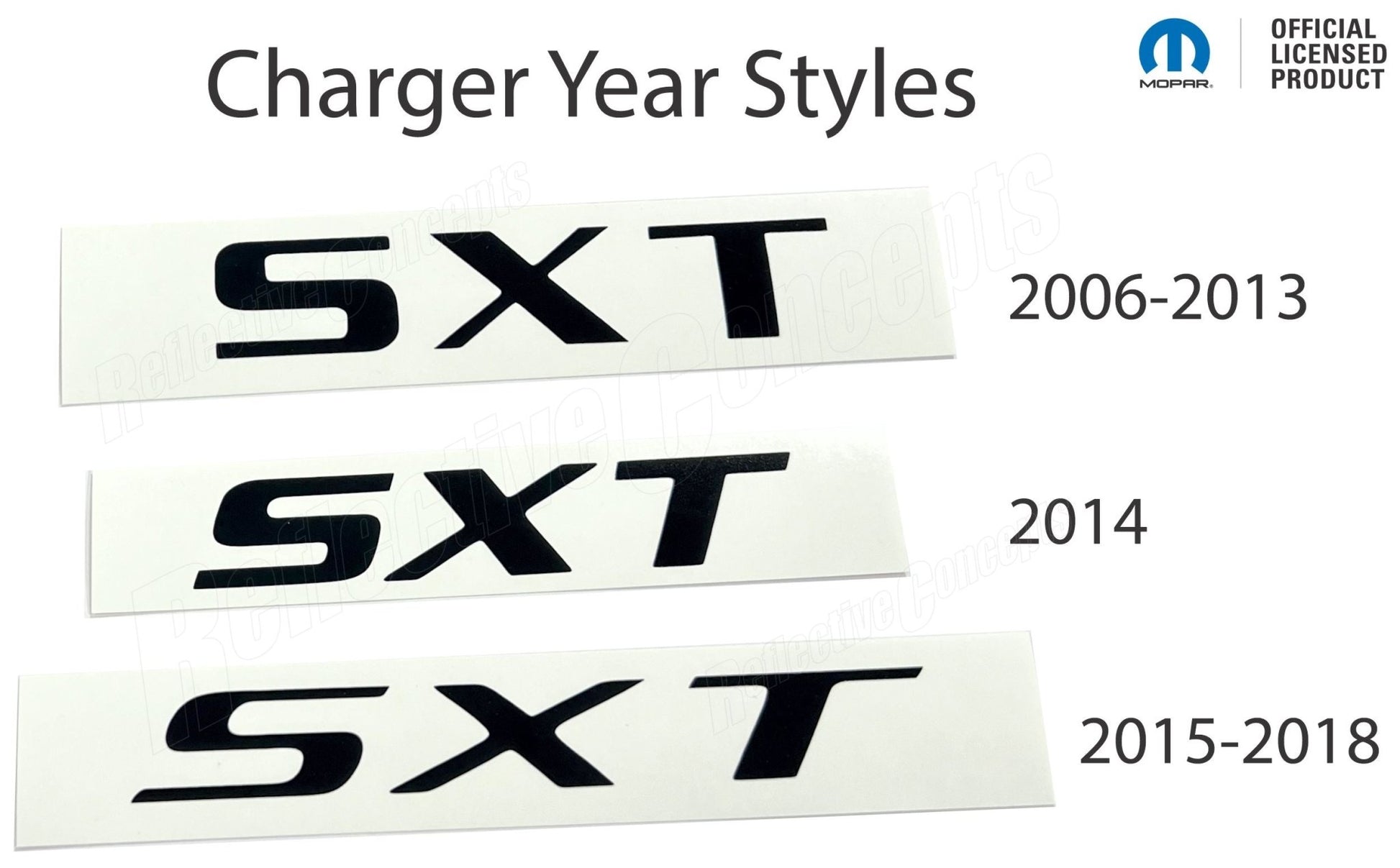 SXT Trunk Emblem Overlay Decal - Dodge Charger SXT - Speedlogix