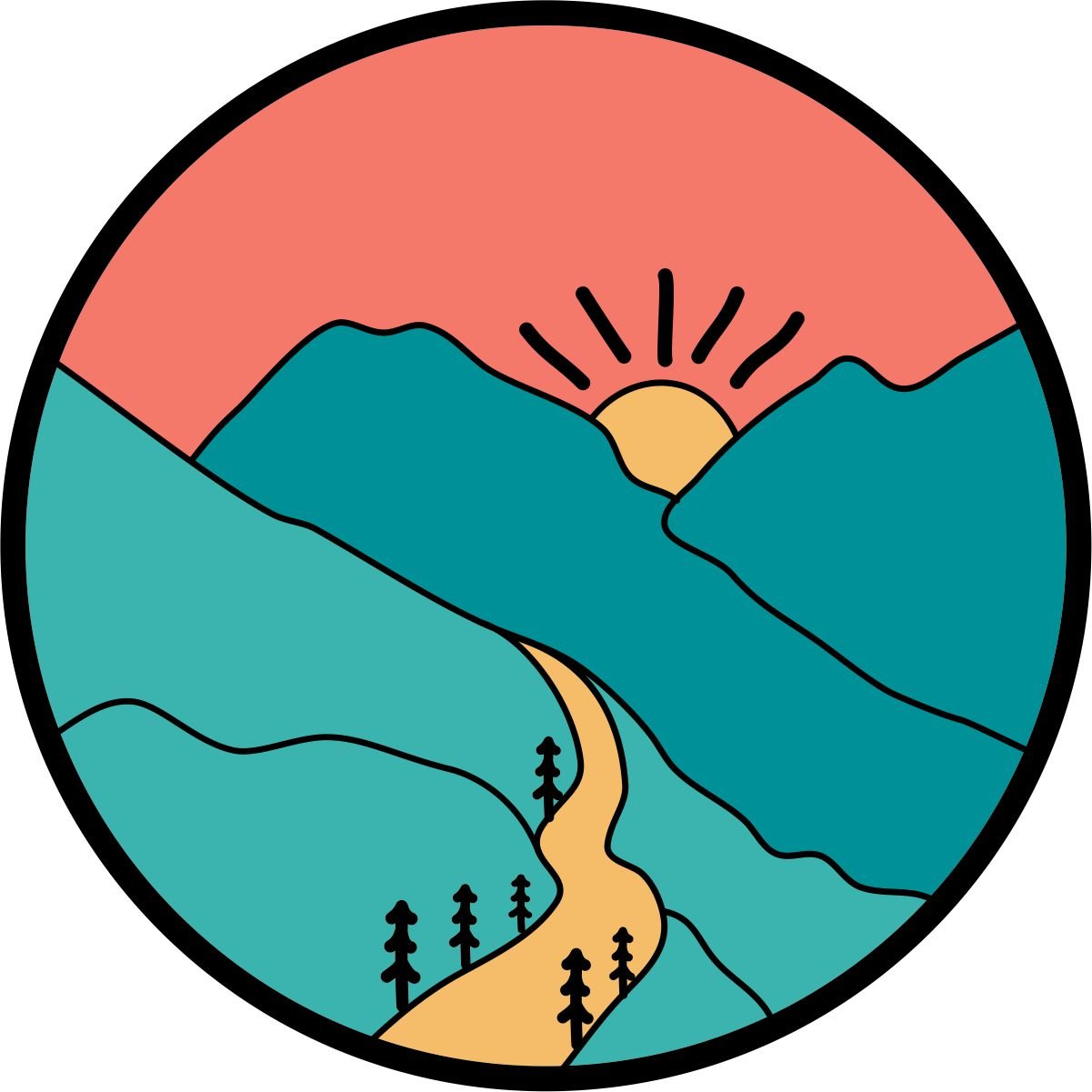 The Sun Shining through the Mountains Spare Tire Cover for Jeep, Bronco, RV, Camper, Trailer, & More - Speedlogix