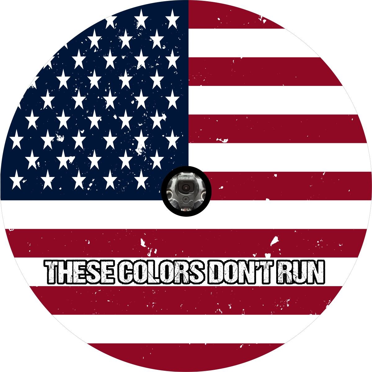 These Colors Don't Run American Flag Bronco Spare Tire Cover - Speedlogix