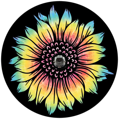 Tie Dye Sunflower Bronco Spare Tire Cover - Speedlogix